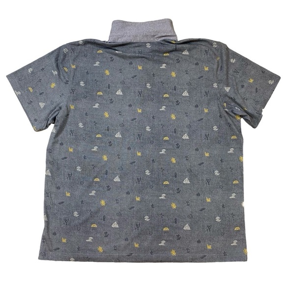 COLUMBIA Omni-Wick Advanced Evaporation Polo Shirt Men's XXL Gray All Over Print - Picture 6 of 12